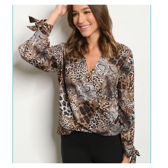 Animal Print Blouse